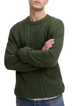 Maglia verde per uomo Jack and Jones Paul