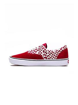 Sneaker Vans ComfyCush Era Check Rosso Uomo