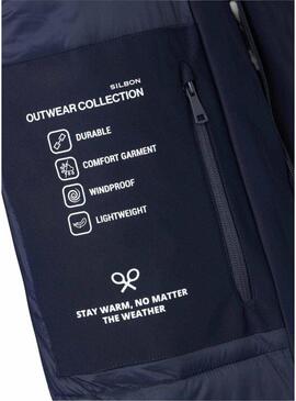 Giubbotto tecnico Parka Silbon Tailoring marino per uomo