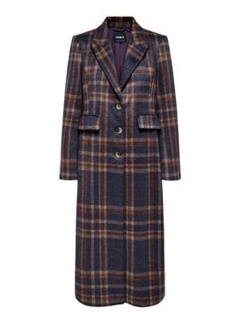 Cappotto Only Coris a quadri stampato per donna