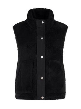 Giacca Only Bari Teddy nera per donna.