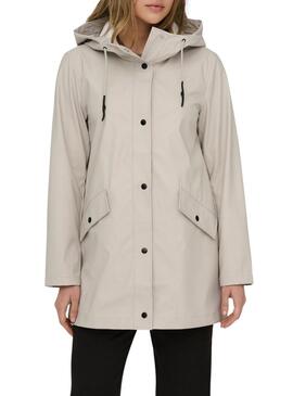 Impermeabile Only Elisa beige per donna.