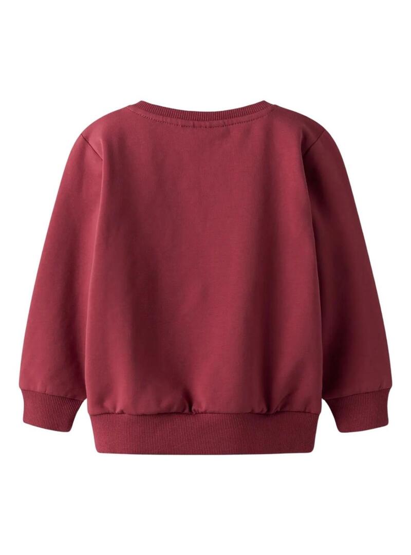 Felpa Name It Roval bordeaux per bambino