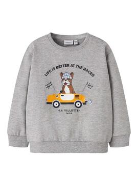Felpa Name It Roval grigia per bambino