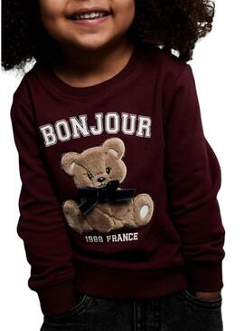 Felpa Name It Frear bordeaux per bambina