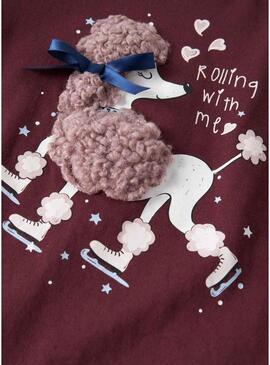 Maglietta Name It Frakerna granata per ragazza