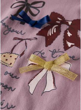 Maglietta Name It Frakerna rosa per bambina