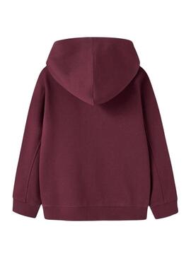 Felpa Name It Frycca bordeaux per ragazza