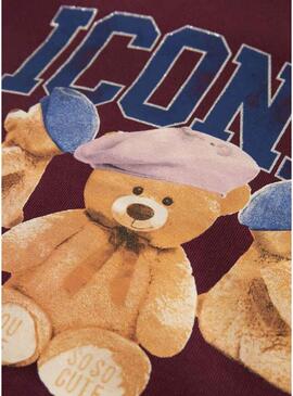 Felpa Name It Frycca bordeaux per ragazza