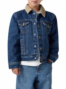Giacca di jeans Levi's Trucker trapuntata per bambino.