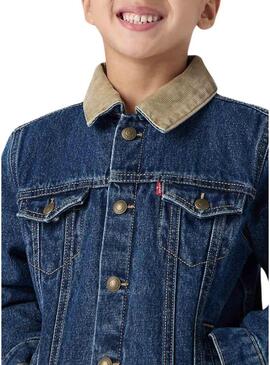 Giacca di jeans Levi's Trucker trapuntata per bambino.