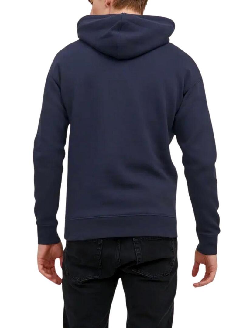 Felpa Jack and Jones blu scuro per uomo.