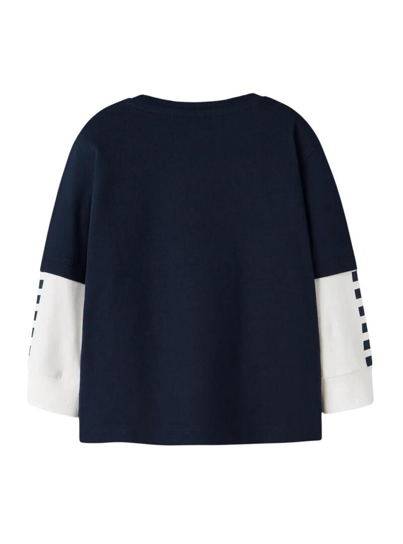 Maglietta Name It Richael blu per ragazzo