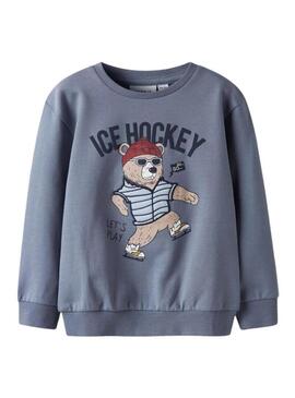 Felpa Name It Saxo blu per bambino