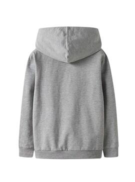 Felpa Name It Steven grigia per bambino