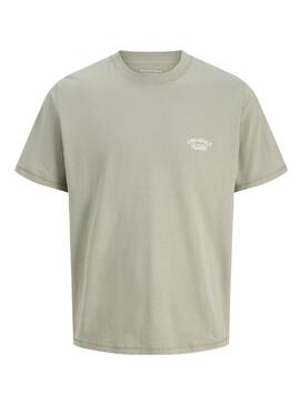 Maglietta Jack and Jones Greene Branding verde per bambino