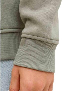 Felpa Jack and Jones verde Greene per bambino.