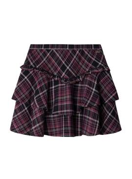 Gonna Pepe Jeans Diane blu scuro e rosa per bambina.