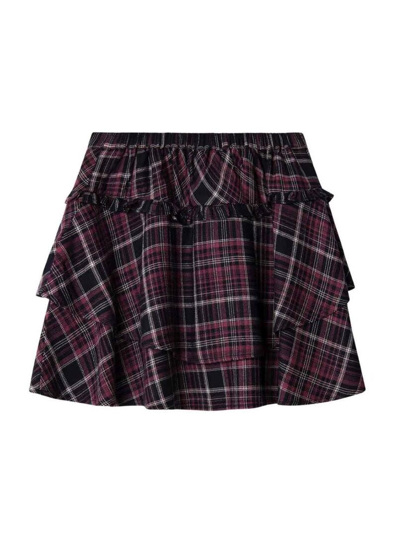 Gonna Pepe Jeans Diane blu scuro e rosa per bambina.