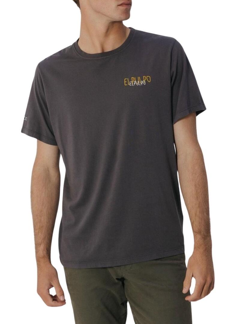 Maglietta El Pulpo grigia per uomo