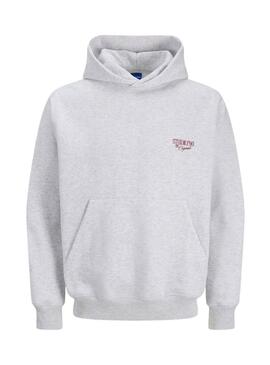 Felpa Jack and Jones Midtown grigia per uomo