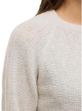 Maglia Vila Vivilas beige per donna