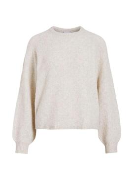 Maglia Vila Vivilas beige per donna