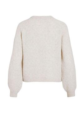 Maglia Vila Vivilas beige per donna