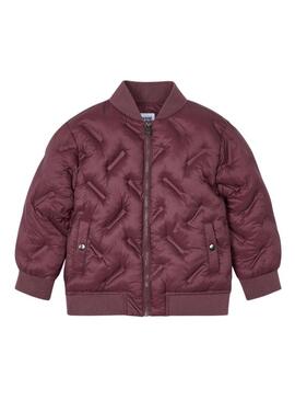 Giacca bomber granata Mayoral per bambino e bambina