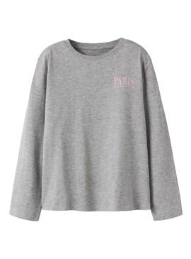 Maglietta Name It Paris grigia per bambina
