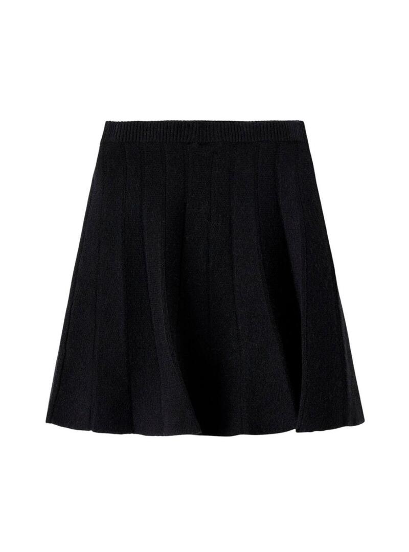 Gonna in maglia Name It Sonia nera per bambina