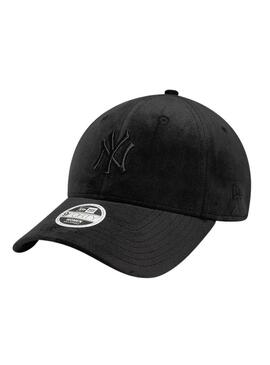 Cappellino New Era Velour 9FORTY New York Yankees nero per donna