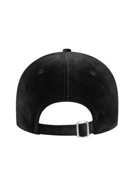 Cappellino New Era Velour 9FORTY New York Yankees nero per donna