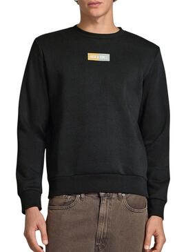Felpa Jack and Jones Pam nera per uomo