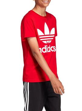 T-Shirt Adidas Trefoil Rosso