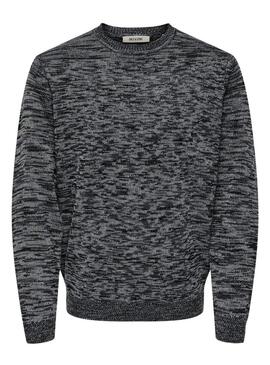 Maglia Only and Sons Trak grigia per uomo