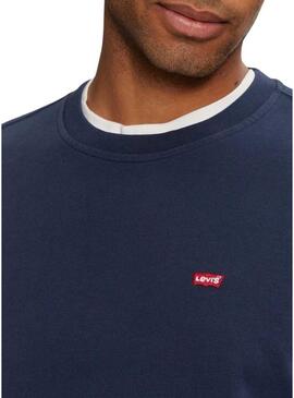 Felpa Levi's basica blu  per uomo