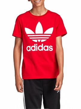 T-Shirt Adidas Trefoil Rosso