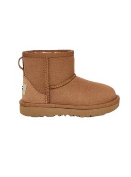 Stivali Ugg Classic Mini II color cammello per bambina e bambino.