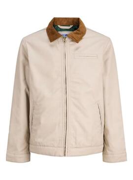 Giacca Jack and Jones Norrebro beige per bambino