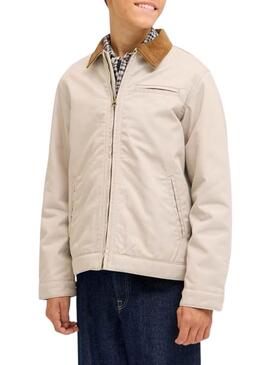 Giacca Jack and Jones Norrebro beige per bambino
