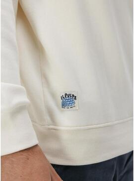 Felpa El Pulpo Ski bianca per uomo