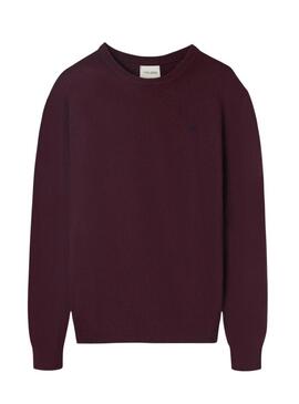 Maglia classica bordeaux Silbon per uomo.