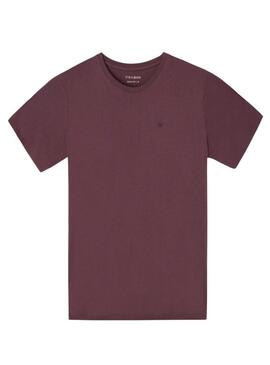 Maglia Silbon con minilogo bordeaux per uomo.