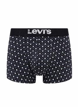 Confezione di 2 boxer Levis Minimal neri per uomo.