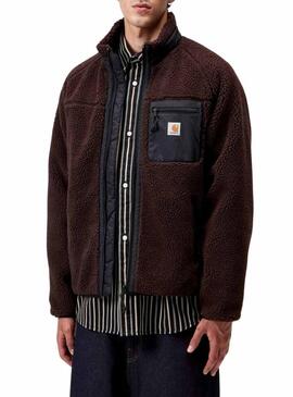 Giacca in pile Carhartt Prentis marrone da uomo