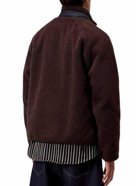 Giacca in pile Carhartt Prentis marrone da uomo