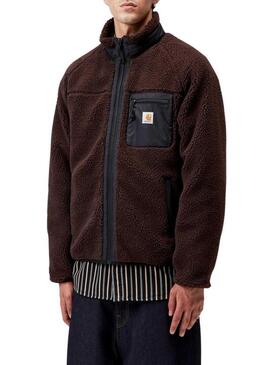 Giacca in pile Carhartt Prentis marrone da uomo