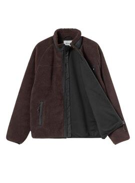Giacca in pile Carhartt Prentis marrone da uomo