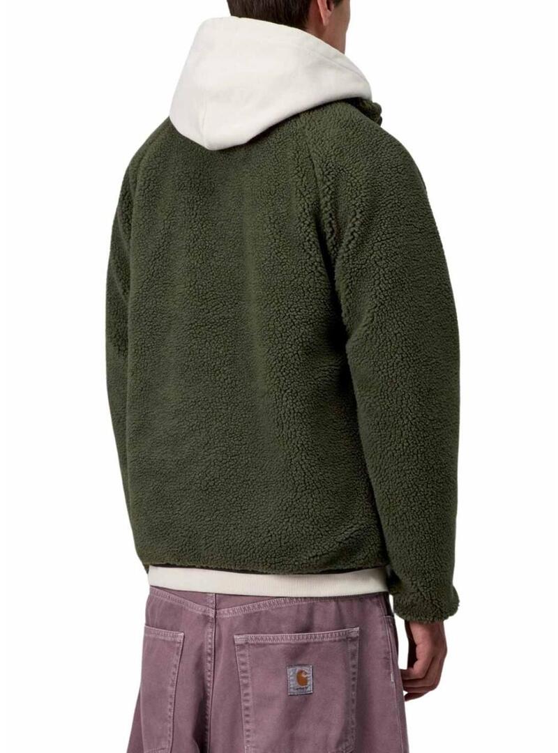 Giacca in pile Carhartt Prentis verde per uomo